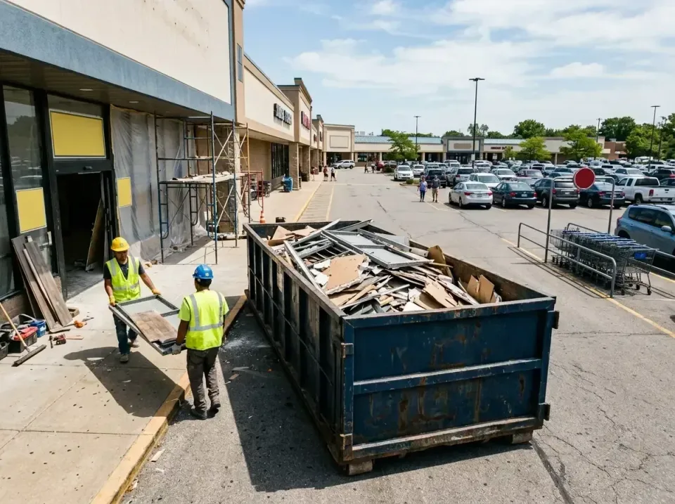 retail-store-renovation-debris-003 — frequently asked questions, Roll-off Dumpster Rentals in Elwood, IL